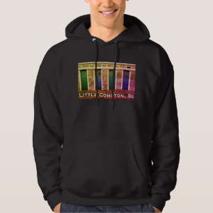 Little Compton, RI Coastal Beach Bath Houses (LC) Hoodie