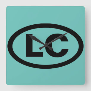 Little Compton, RI LC Quadratische Wanduhr