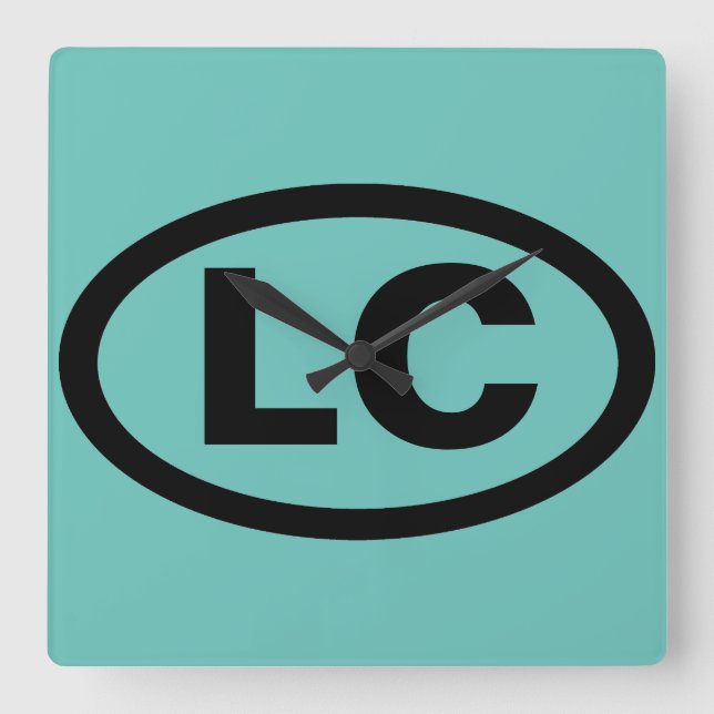 Little Compton, RI LC Quadratische Wanduhr (Vorderseite)