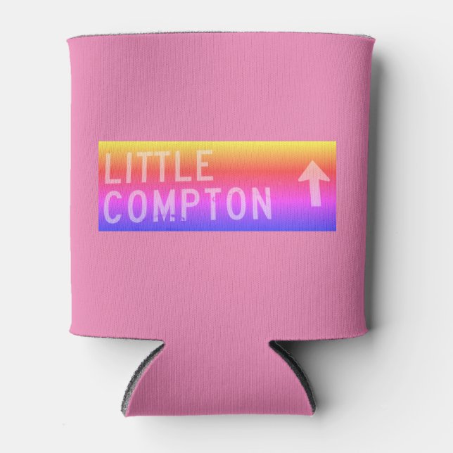 Little Compton, RI-Regenbogenzeichen Dosenkühler (Vorderseite)