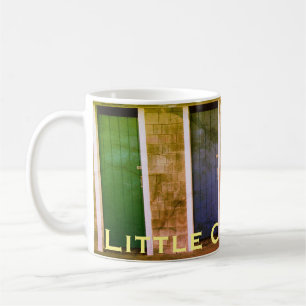 Little Compton, RI Sommer Strand Badehäuser (LC) Kaffeetasse