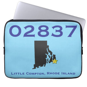 Little Compton, RI Zip Code - 02837 - Sakonnet, LC Laptopschutzhülle