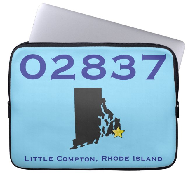 Little Compton, RI Zip Code - 02837 - Sakonnet, LC Laptopschutzhülle (Vorderseite)