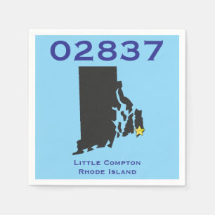 Little Compton, RI Zip Code - 02837 - Sakonnet, LC Serviette