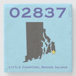 Little Compton, RI Zip Code - 02837 - Sakonnet, LC Steinuntersetzer