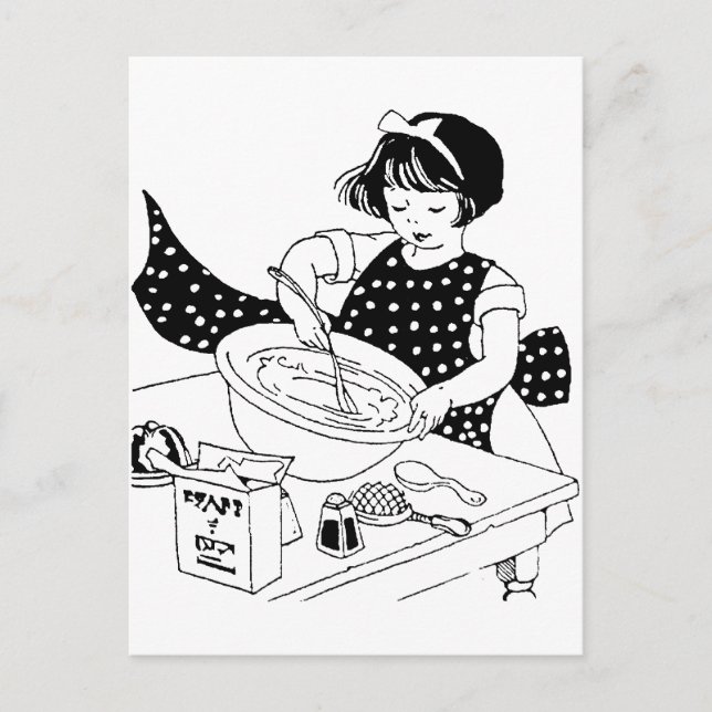 Little Cook Postkarte (Vorderseite)