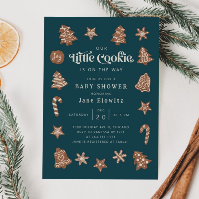 Little Cookie Baby Shower Gender Neutral Einladung (Von Creator hochgeladen)