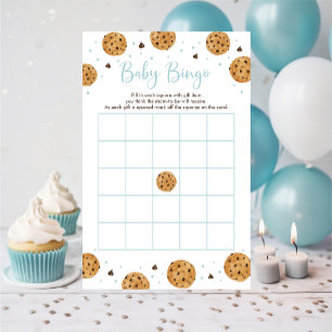Little Cookie Blue Boy Baby Shower Bingo Spiel