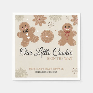 Little Cookie Christmas Baby Shower Paper Napkin Serviette