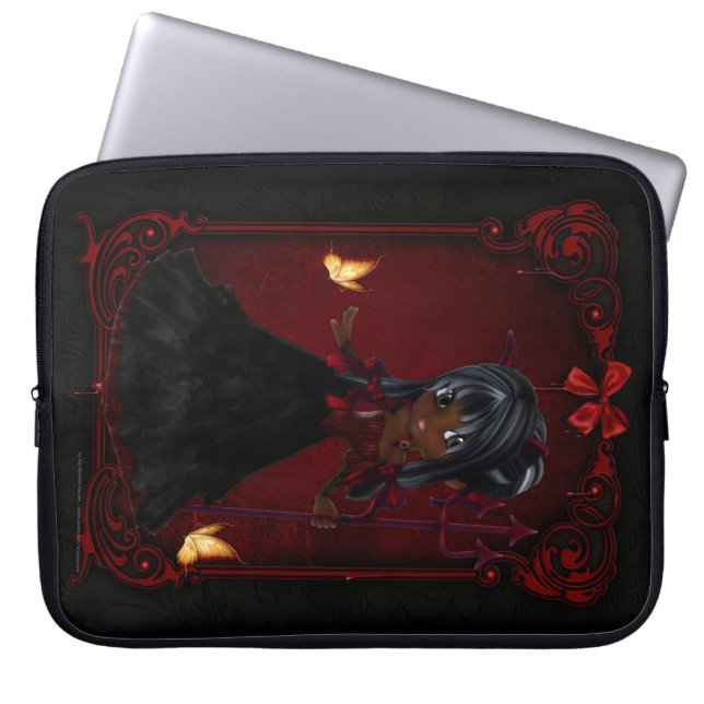 Little Cookie Devil Girl 4 Fantasy Laptop Sleeve (Vorderseite)