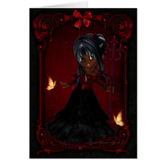 Little Cookie Devil Girl Design 4 Card
