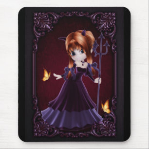 Little Cookie Devil Girl Design 5 Mousepad