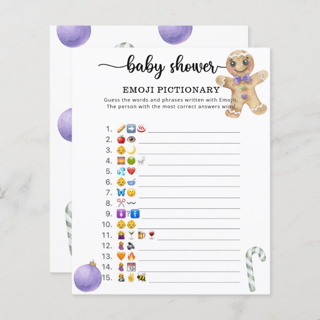 Little Cookie Man - Emoji-Picktionary (Vorne/Hinten)