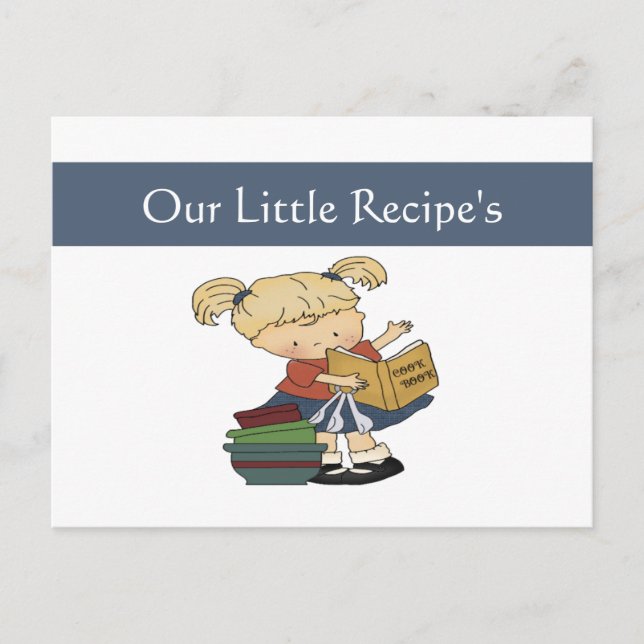 Little Cooks Rezept Card Postkarte (Vorderseite)