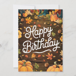 Little Cosy Wish Herbst glücklich Geburtstag Karte