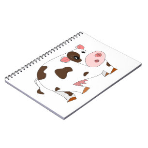 Little Cow Notebook-Cartoon - Malerei Notizblock