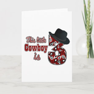 Little Cowboy 3. Geburtstag Karte