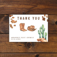 Little Cowboy Baby Dusche Danke
