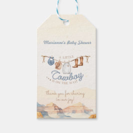 Little Cowboy Baby Shower Tag Geschenkanhänger