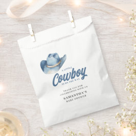 Little Cowboy Blue Western Boy Baby Shower  Geschenktütchen