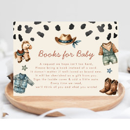 Little Cowboy Books for Baby Boy Shower Begleitkarte