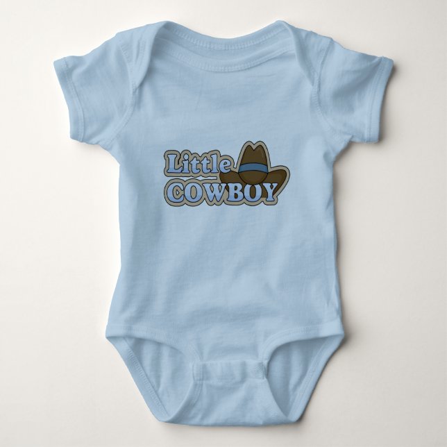 Little Cowboy - Jungs Western Baby Strampler (Vorderseite)