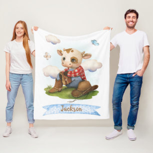 Little Cowboy Niedlich Bull Fleecedecke