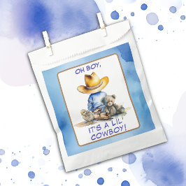 Little Cowboy Themed Baby Dusche Geschenktütchen