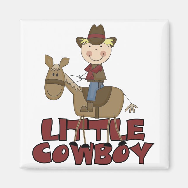 Little Cowboy Tshirts und Geschenke Magnet (Vorne)