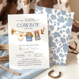 Little Cowboy Western Baby Shower Einladung