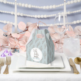 Little Cowboy Western Blue Boy Baby Dusche Geschenkschachtel