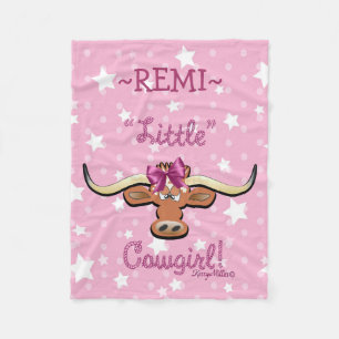 Little Cowgirl Fleece Blanket