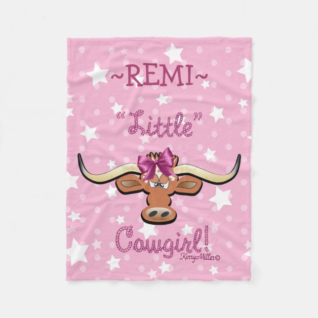 Little Cowgirl Fleece Blanket (Vorderseite)