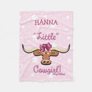 Little Cowgirl Fleece Blanket