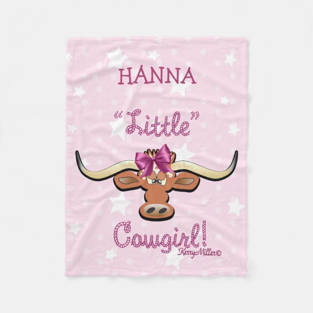 Little Cowgirl Fleece Blanket (Vorderseite)