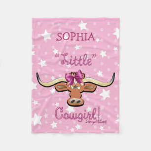 Little Cowgirl Fleece Blanket