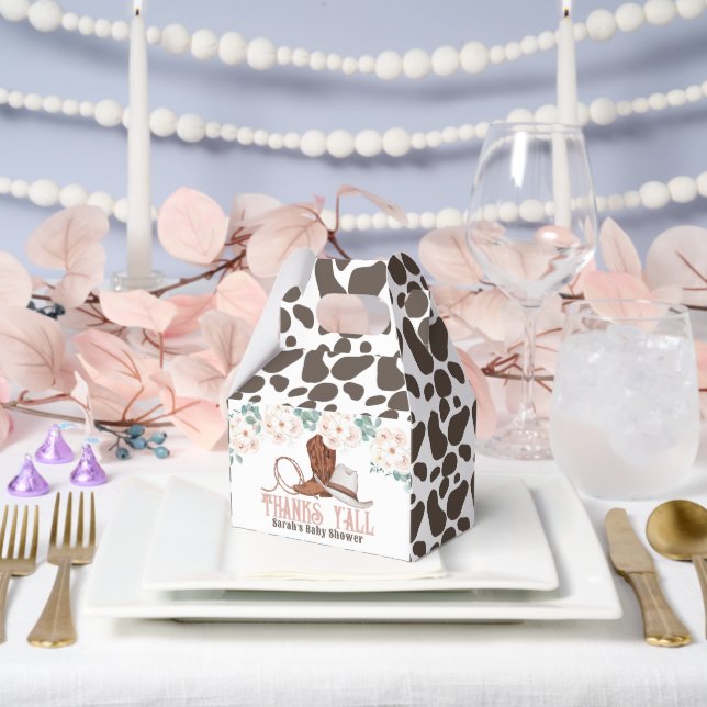 Little Cowgirl Western Floral Girl Baby Shower Geschenkschachtel (Hochzeit)