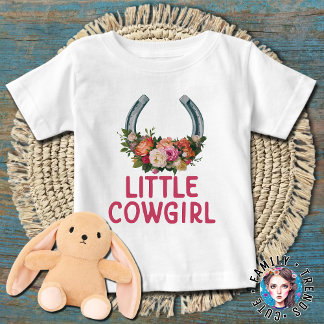 Little Cowgirl Western Theme Baby T-shirt
