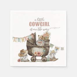 Little Cowgirl Wild West Boho Baby Girl Dusche Serviette