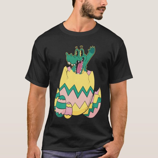 Little Crocodile Egg Wildlife Reptile Alligator T-Shirt (Vorderseite)