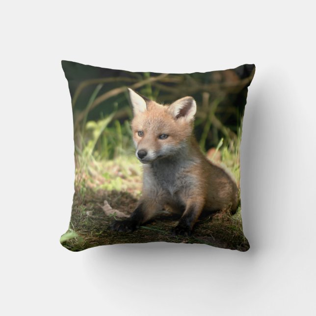 Little Cub Red Fox Kissen (Vorderseite)
