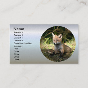 Little Cub Red Fox Visitenkarte