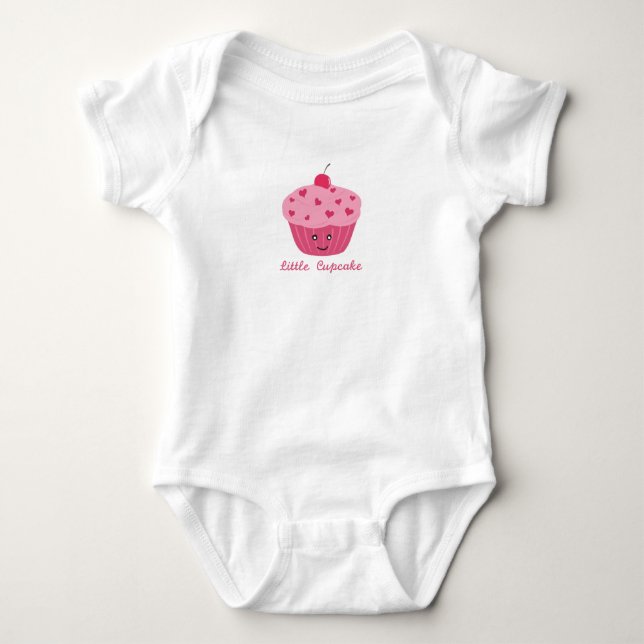 Little Cupcake Baby Jersey Bodysuit Strampler (Vorderseite)