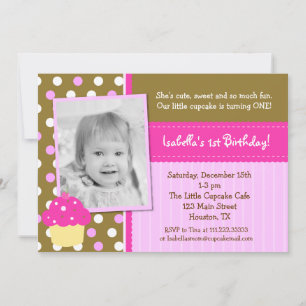 Little Cupcake BIrthday Einladungen