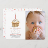 Little Cupcake Sprinkles Pink Foto 1. Geburtstag