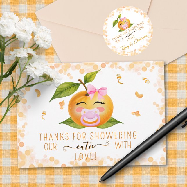 Little Cutie Babies Shower Thank You Card Dankeskarte (Von Creator hochgeladen)