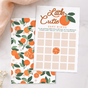 Little Cutie Baby Shower Bingo Spiel – Clementine