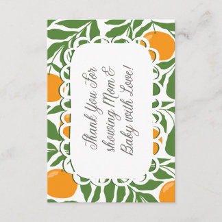 Little Cutie Baby Shower Thank You Card Begleitkarte
