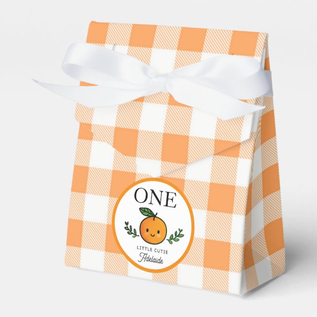 Little Cutie Favor Box Kids Birthday Party Geschenkschachtel (Vorderseite)