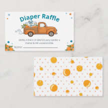 Little Cutie Orange Vintage LKW-Windel-Raffle